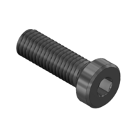MODULAR SOLUTIONS BLACK OXIDE PLATED FASTENER M6 X 16MM LOW HEAD SOCKET CAP SCREW
